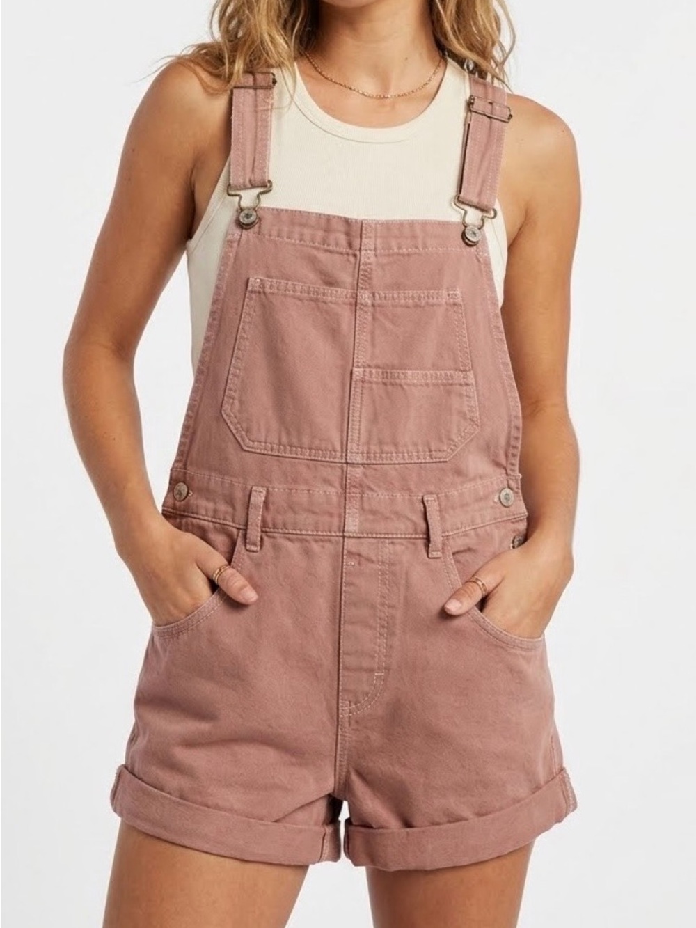 Free People We The Free Ziggy Shortalls Rose Denim Overalls S Boho Utility Chic